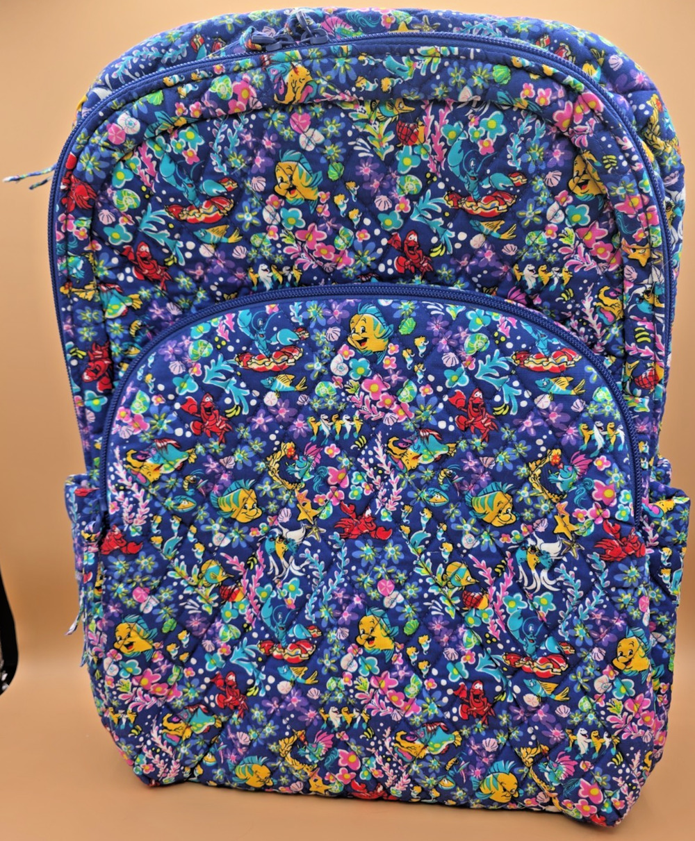 Vera Bradley Disney Ariel Essential Large Quilted Backpack